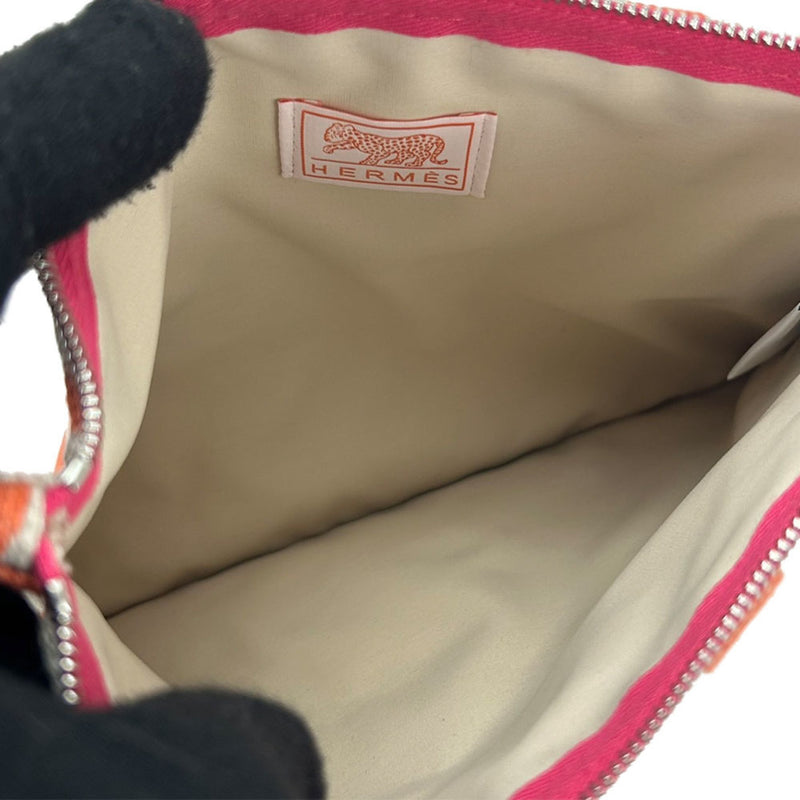 Hermès Multicolour Cotton Clutch Bag (Pre-Owned)
