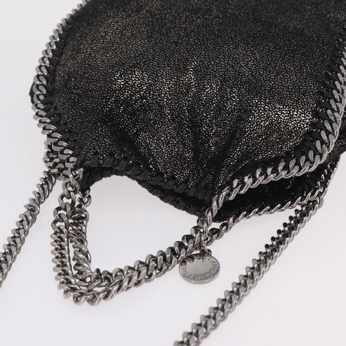 Stella Mccartney Falabella Faux Leather Black Polyester Tote Bag Bag (Pre-Owned)