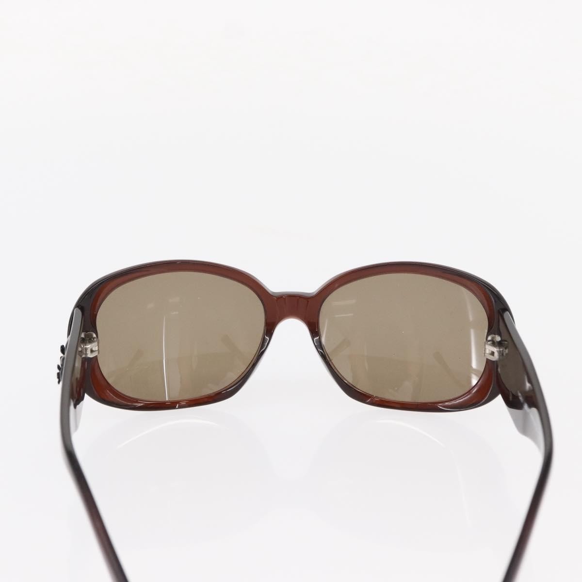 Chanel Camélia Plastic Brown Plastic Sunglasse Accessory (Pre-Owned)