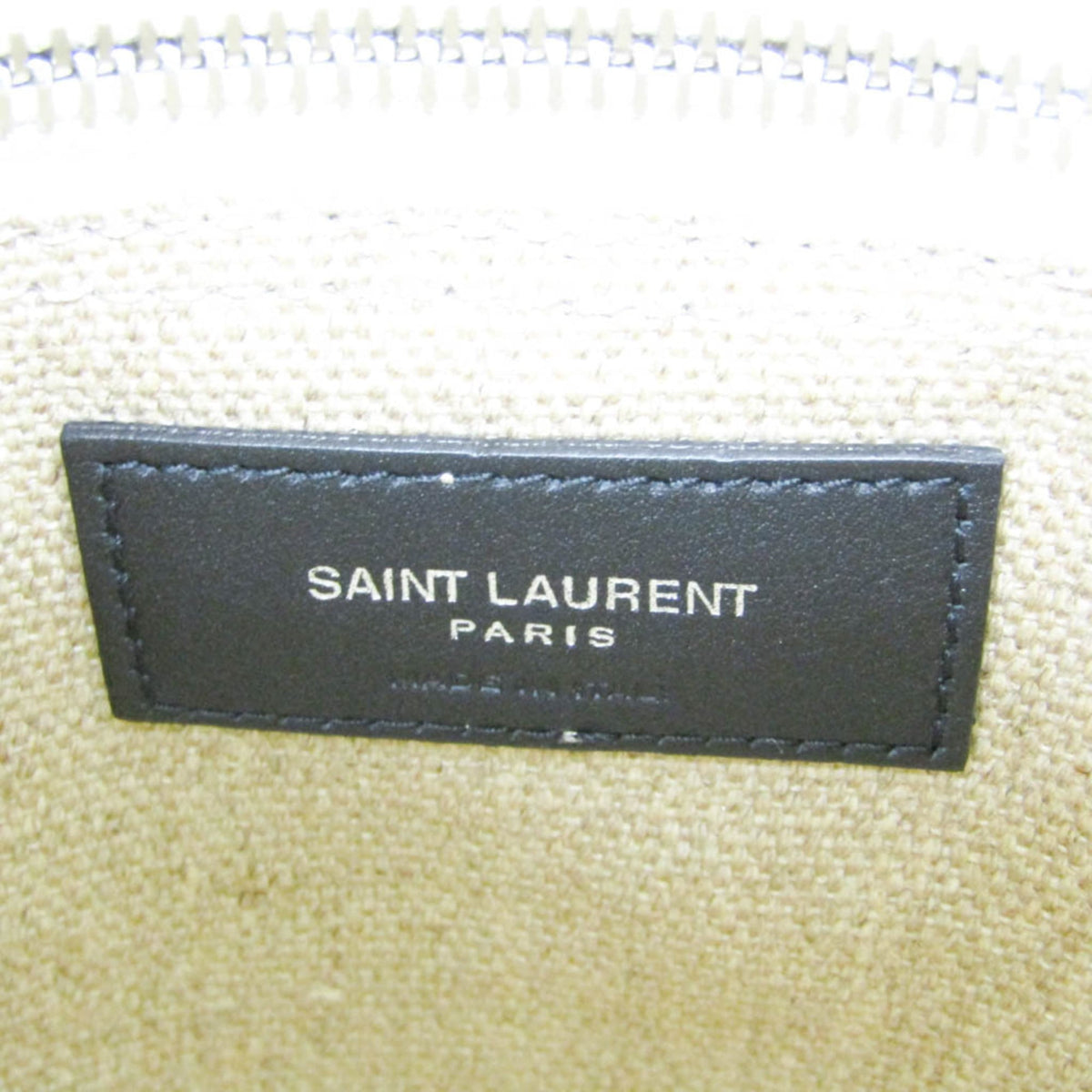 Saint Laurent Universite Flat Canvas Beige Canvas Crossbody Bag Bag (Pre-Owned)