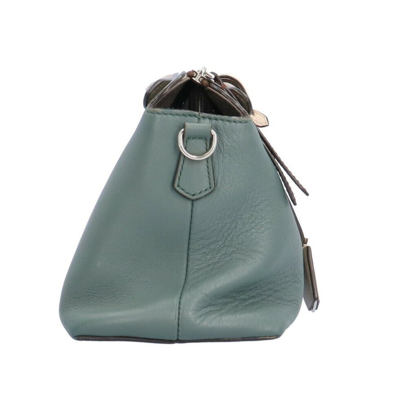 Fendi By The Way Green Leather Handbag (Pre-Owned)
