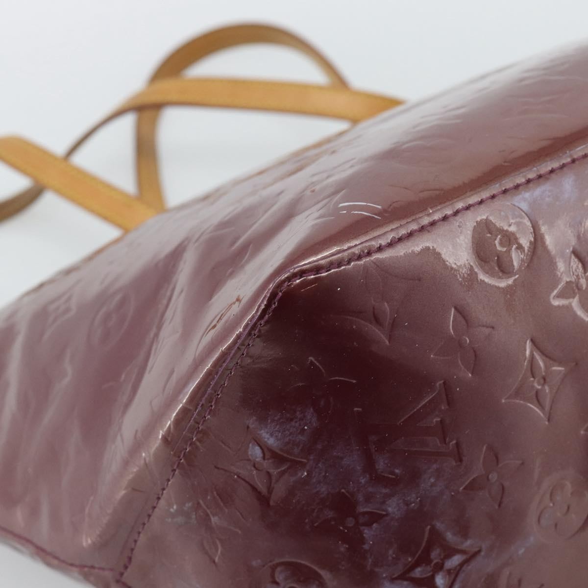 Louis Vuitton Bellevue Monogram Vernis Purple Patent_Leather Tote Bag Bag (Pre-Owned)