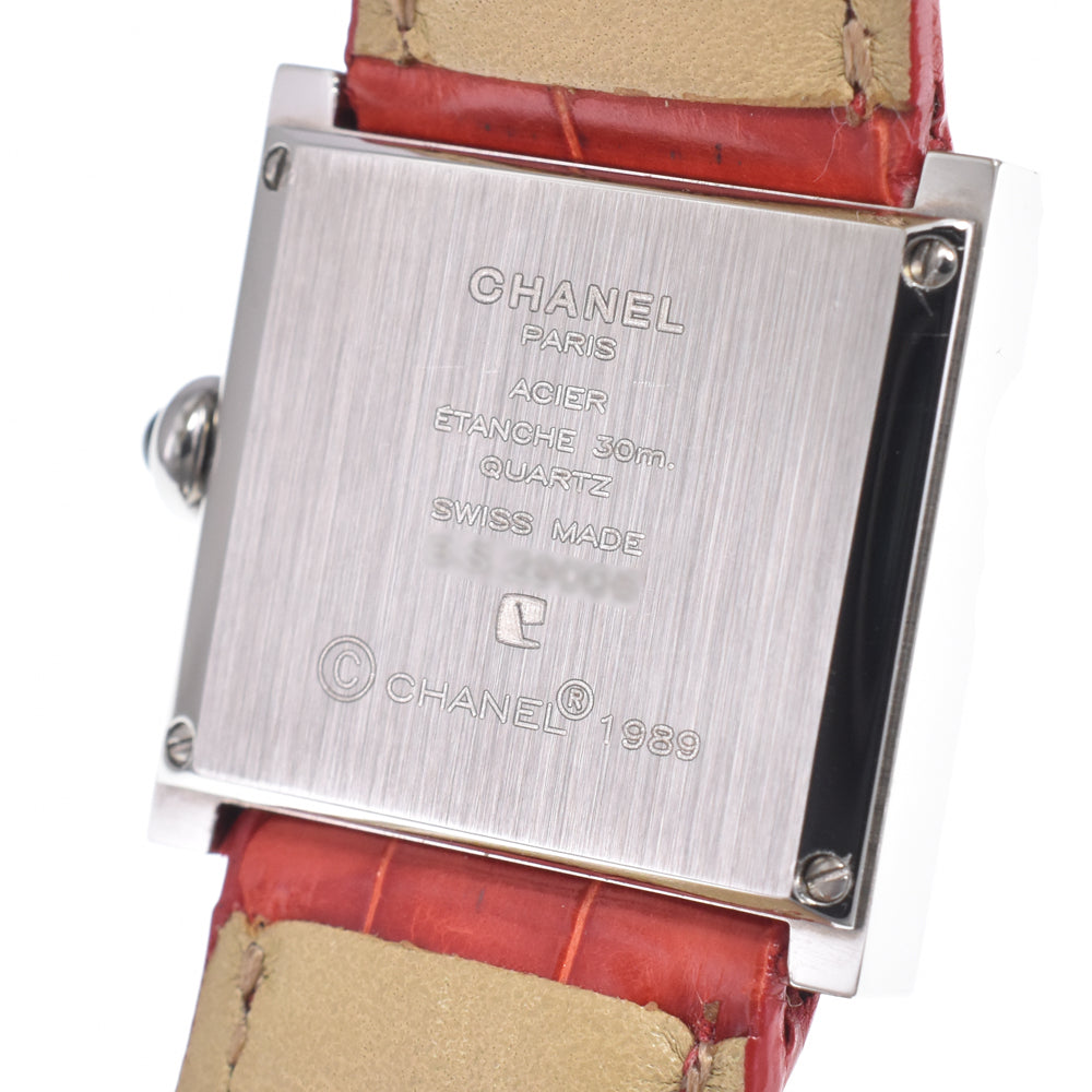 Chanel Vintage Mademoiselle Quartz Leather & Steel Watch (Pre-Owned)