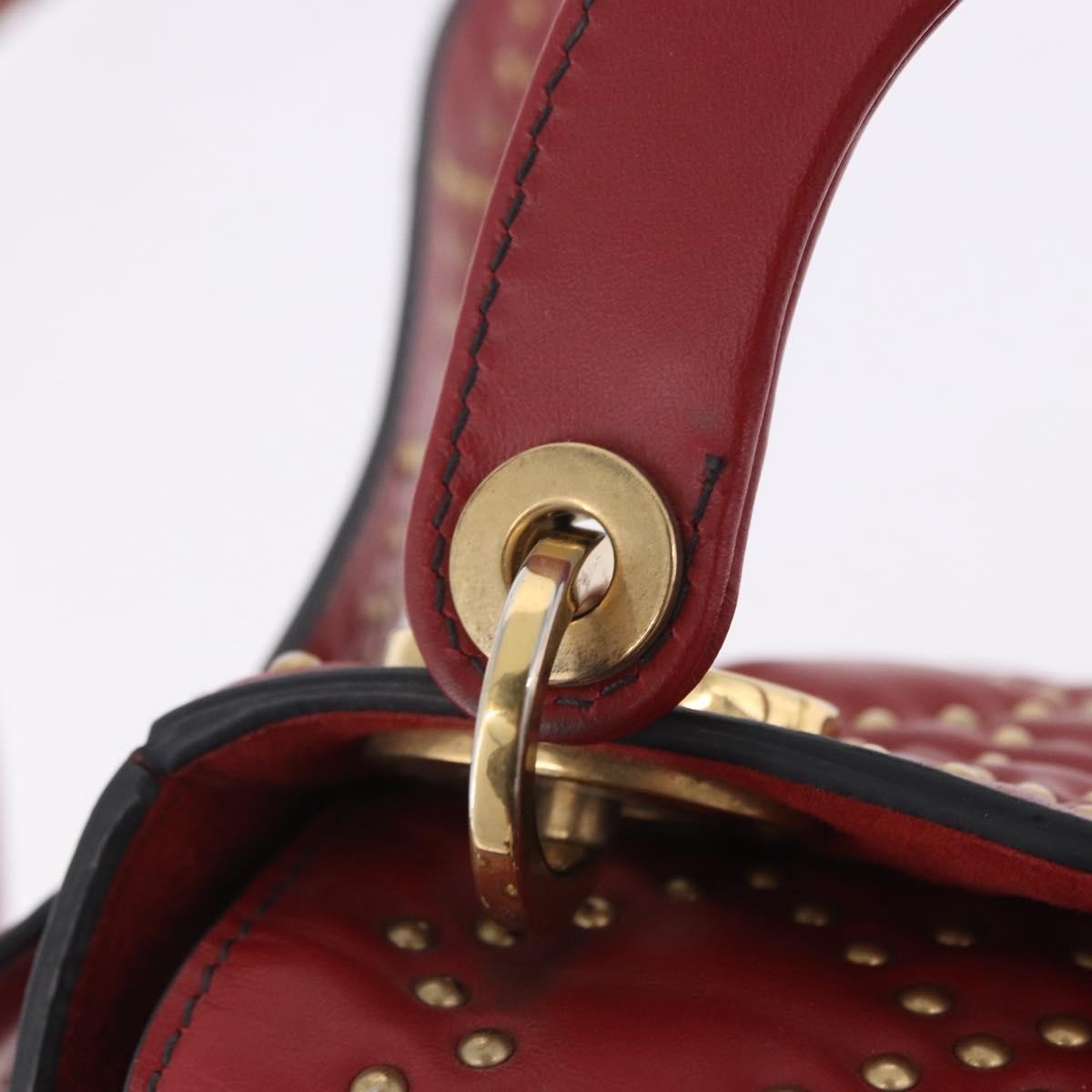 Christian Dior Lady Dior Red Leather Handbag (Pre-Owned)