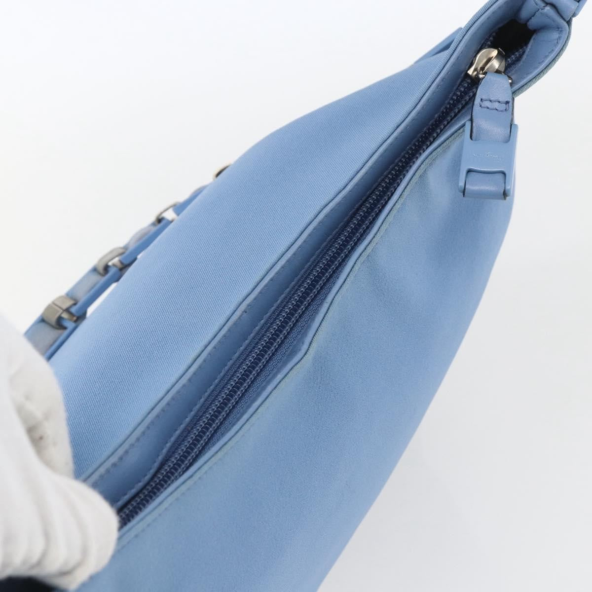 Salvatore Ferragamo Shoulder Nylon Blue Nylon Shoulder Bag Bag (Pre-Owned)
