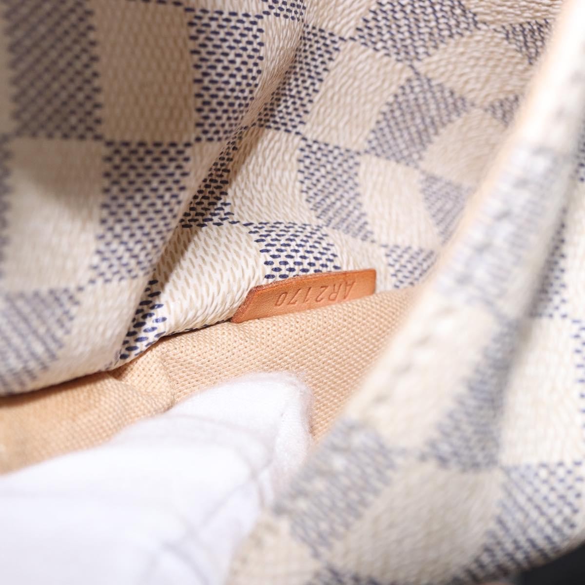 Louis Vuitton Totally Damier Azur Beige Canvas Shoulder Bag Bag (Pre-Owned)