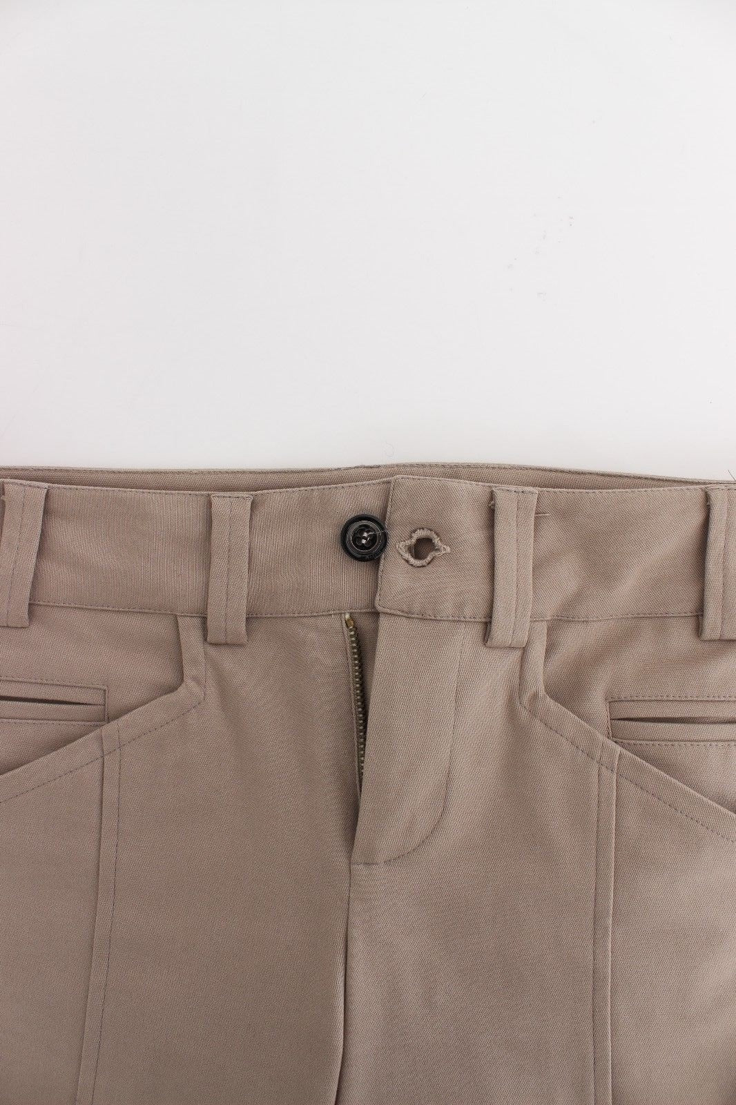 Cavalli Class Beige Dress Skinny Slim Straight Chinos Women's Pants