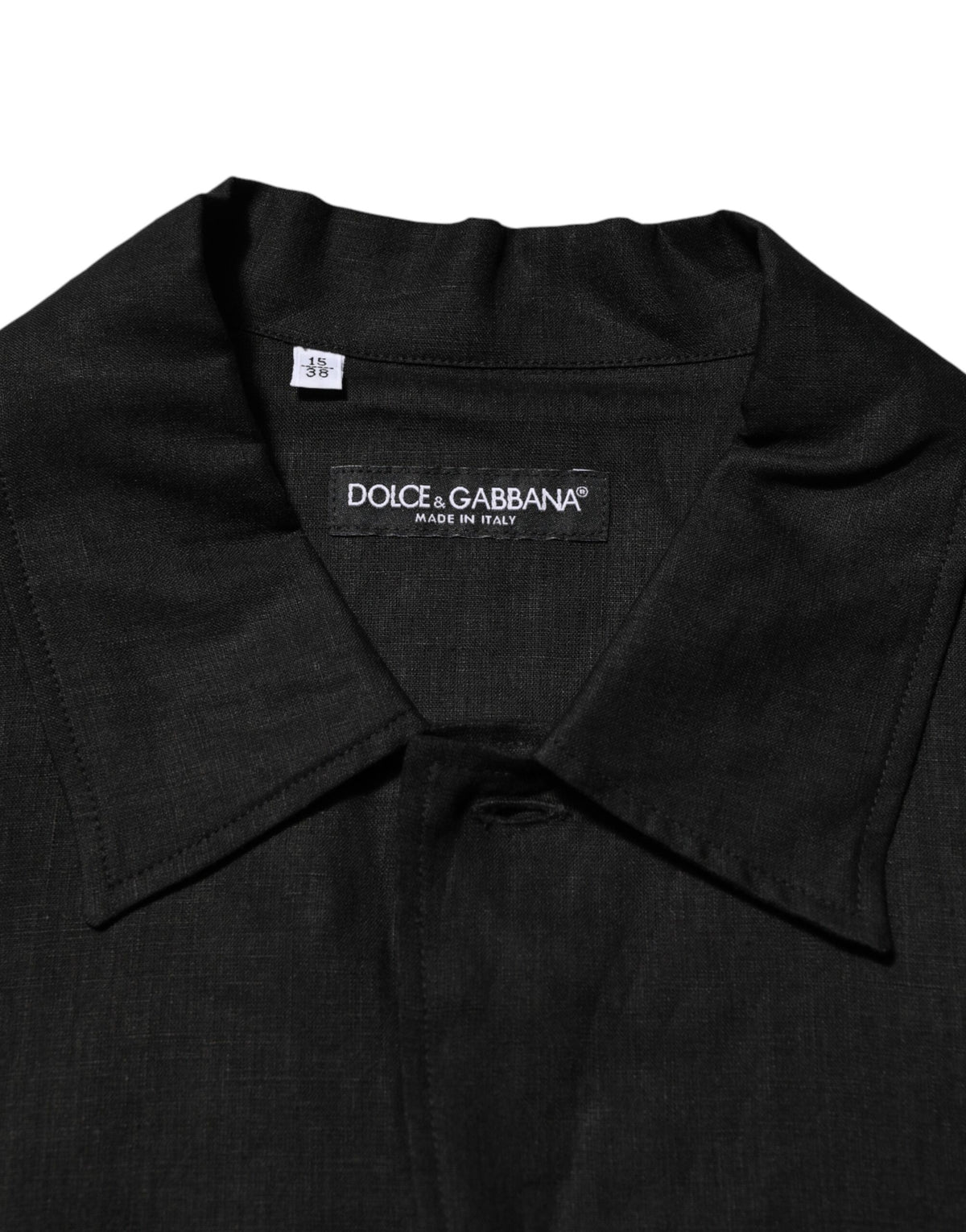 Carhartt Wip Black Linen Collared Short Sleeve Polo Men's Shirt