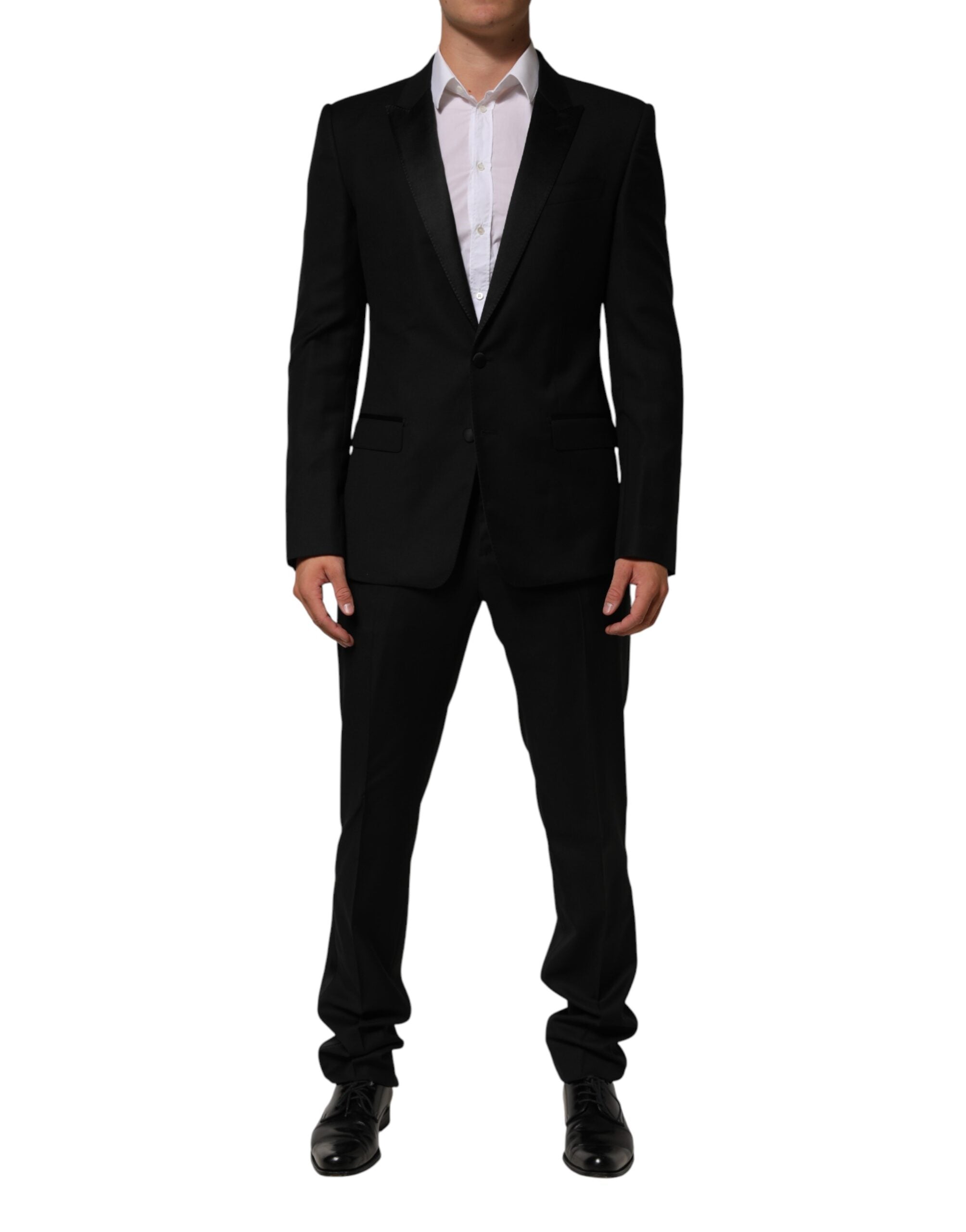 Dolce & Gabbana Black 2 Buttons Jacket Formal 2 Piece Men's Suit