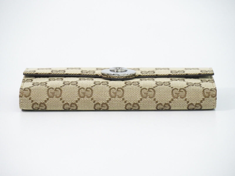 Gucci Beige Canvas Wallet  (Pre-Owned)