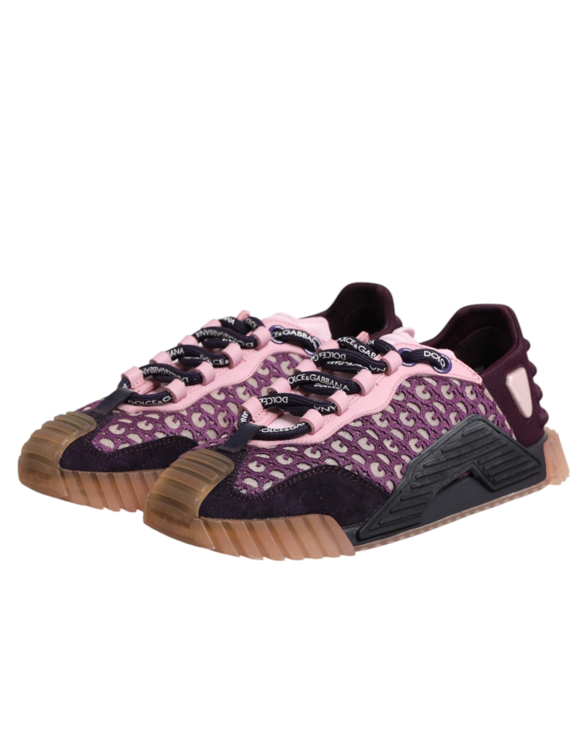 Dolce & Gabbana Multicolor Logo Low Top NS1 Sneakers Women's Shoes