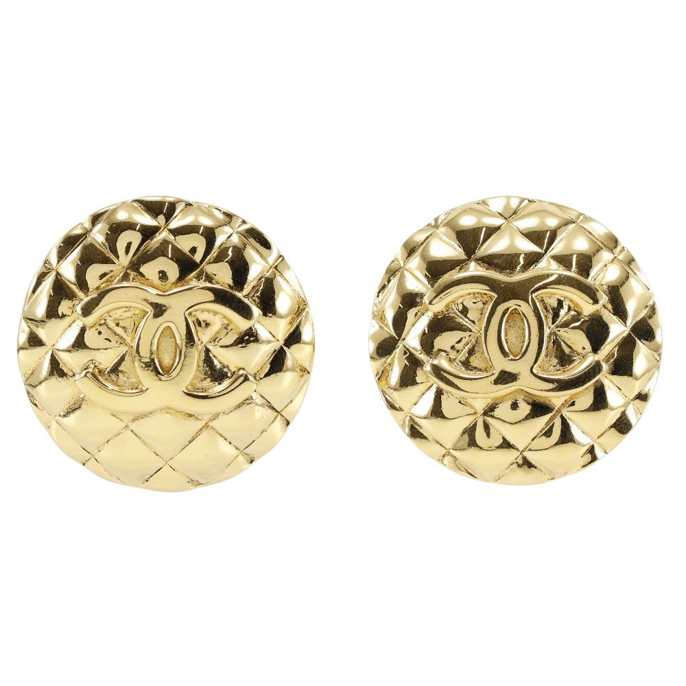 Chanel Coco Mark Gold Metal Earring Jewelry (Pre-Owned)