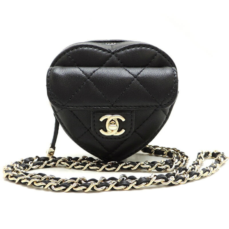 Chanel Black Leather Clutch Bag (Pre-Owned)