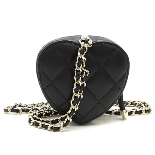 Chanel Black Leather Clutch Bag (Pre-Owned)