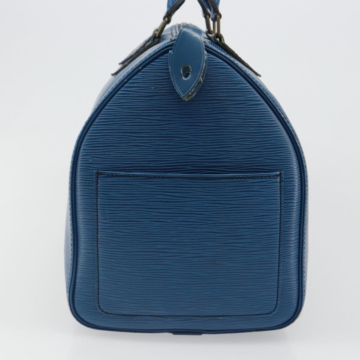Louis Vuitton Speedy Epi Leather Blue Leather Handbag (Pre-Owned)
