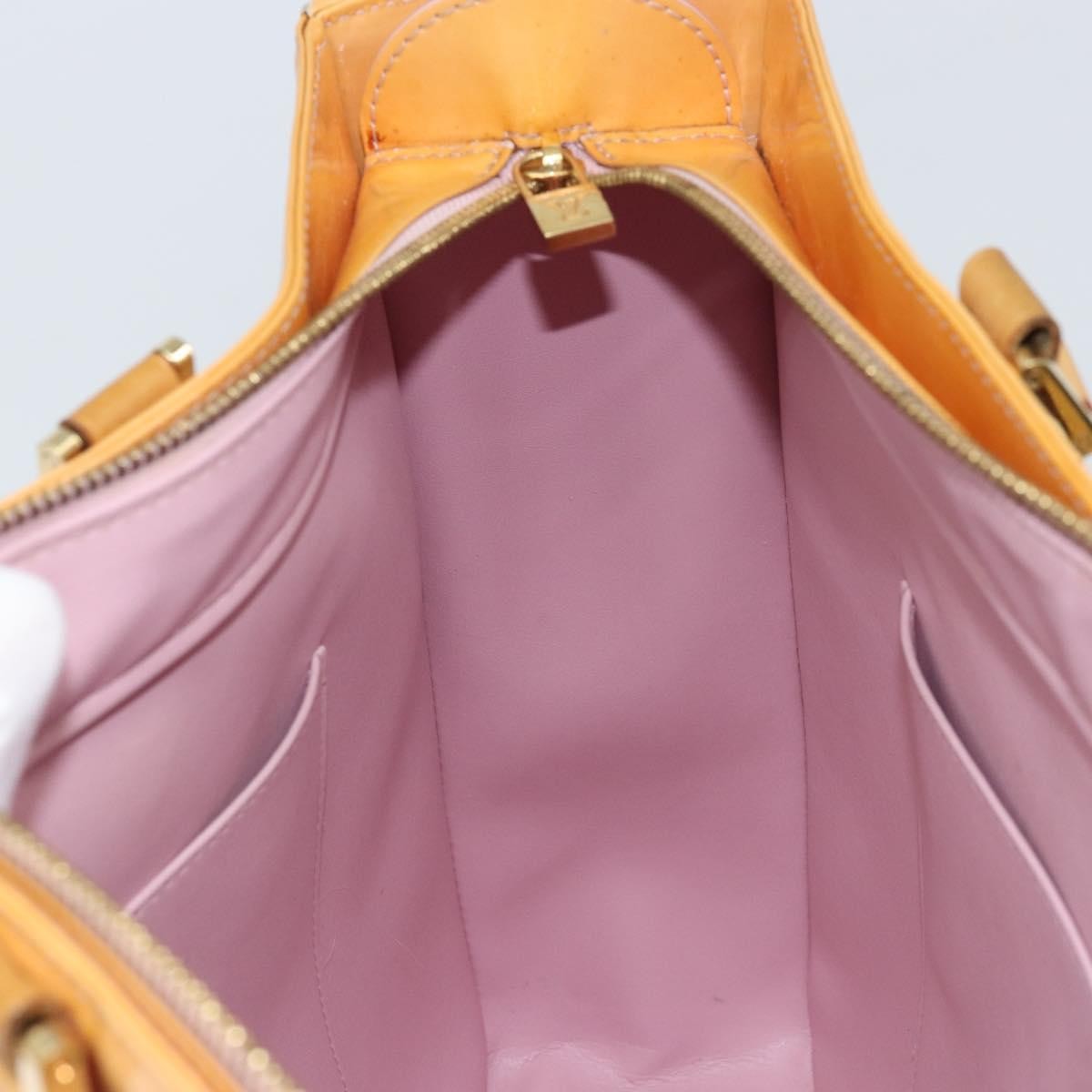 Louis Vuitton Columbus Monogram Vernis Beige Patent_Leather Tote Bag Bag (Pre-Owned)