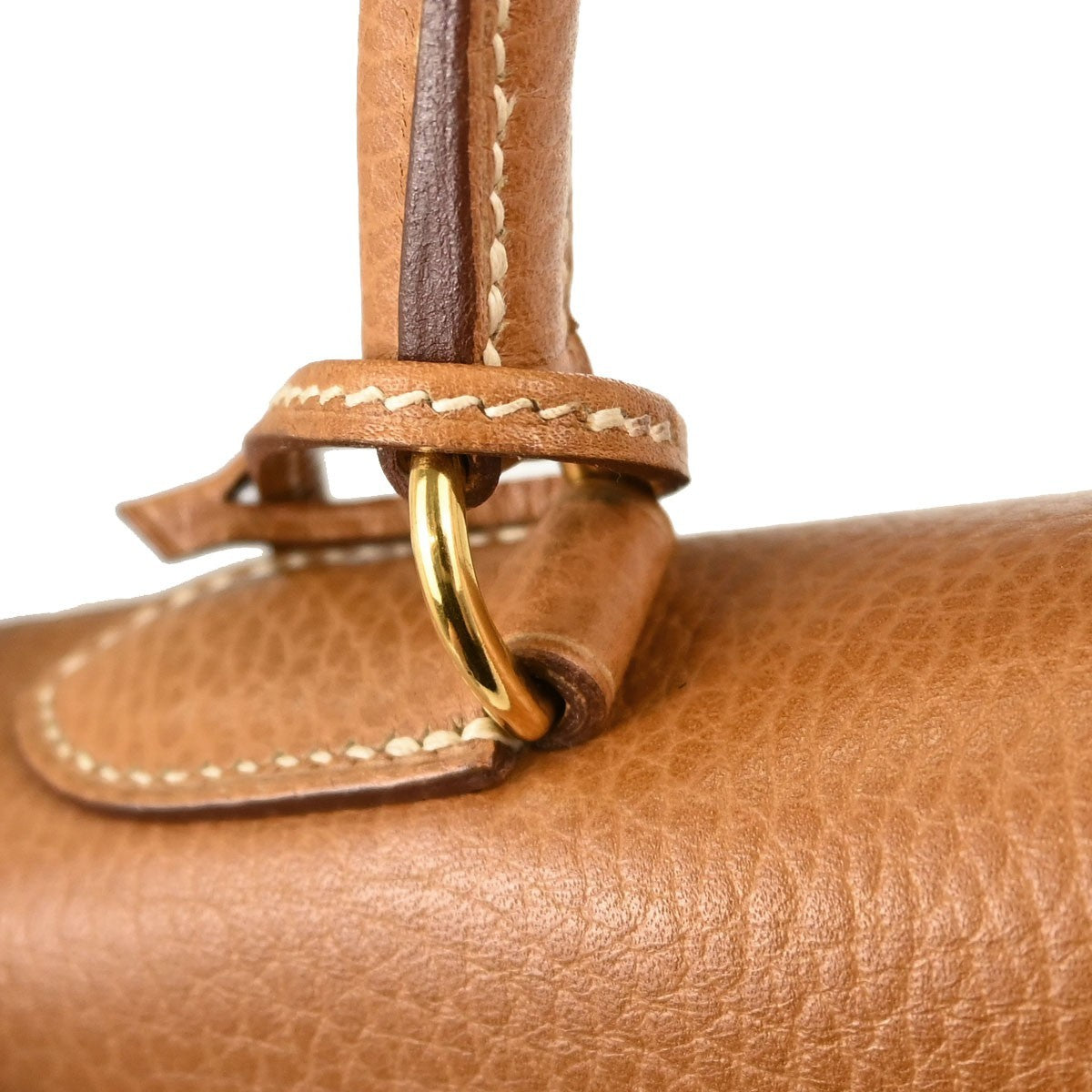 Hermes Kelly Brown Ardennes With Gold Hardware Brown Leather Handbag (Pre-Owned)