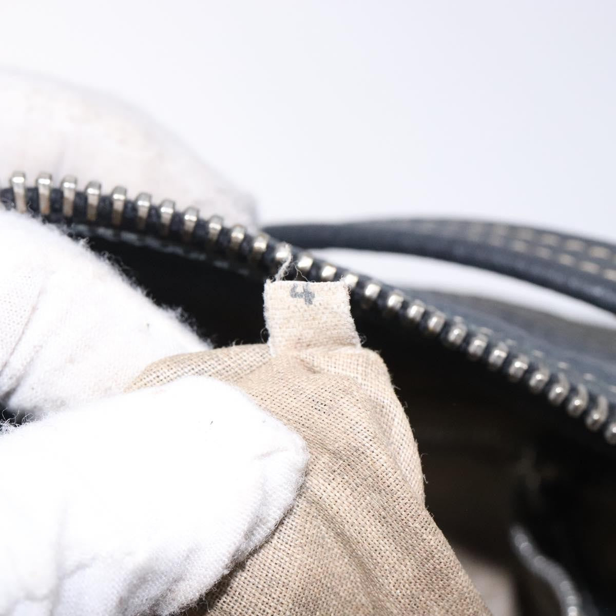 Prada Vintage Leather Navy Leather Shoulder Bag Bag (Pre-Owned)