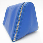 Bottega Veneta Organizer Blue Leather Clutch Bag (Pre-Owned)