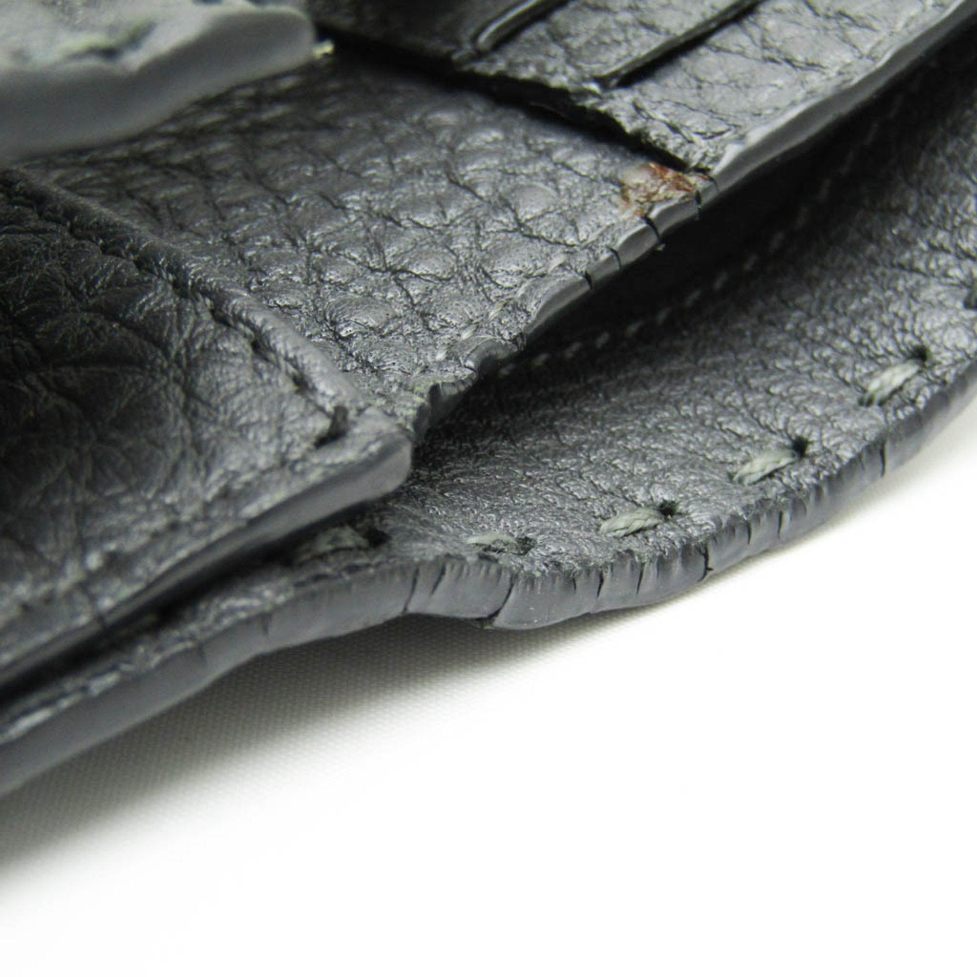 Fendi Selleria Grey Leather Wallet  (Pre-Owned)