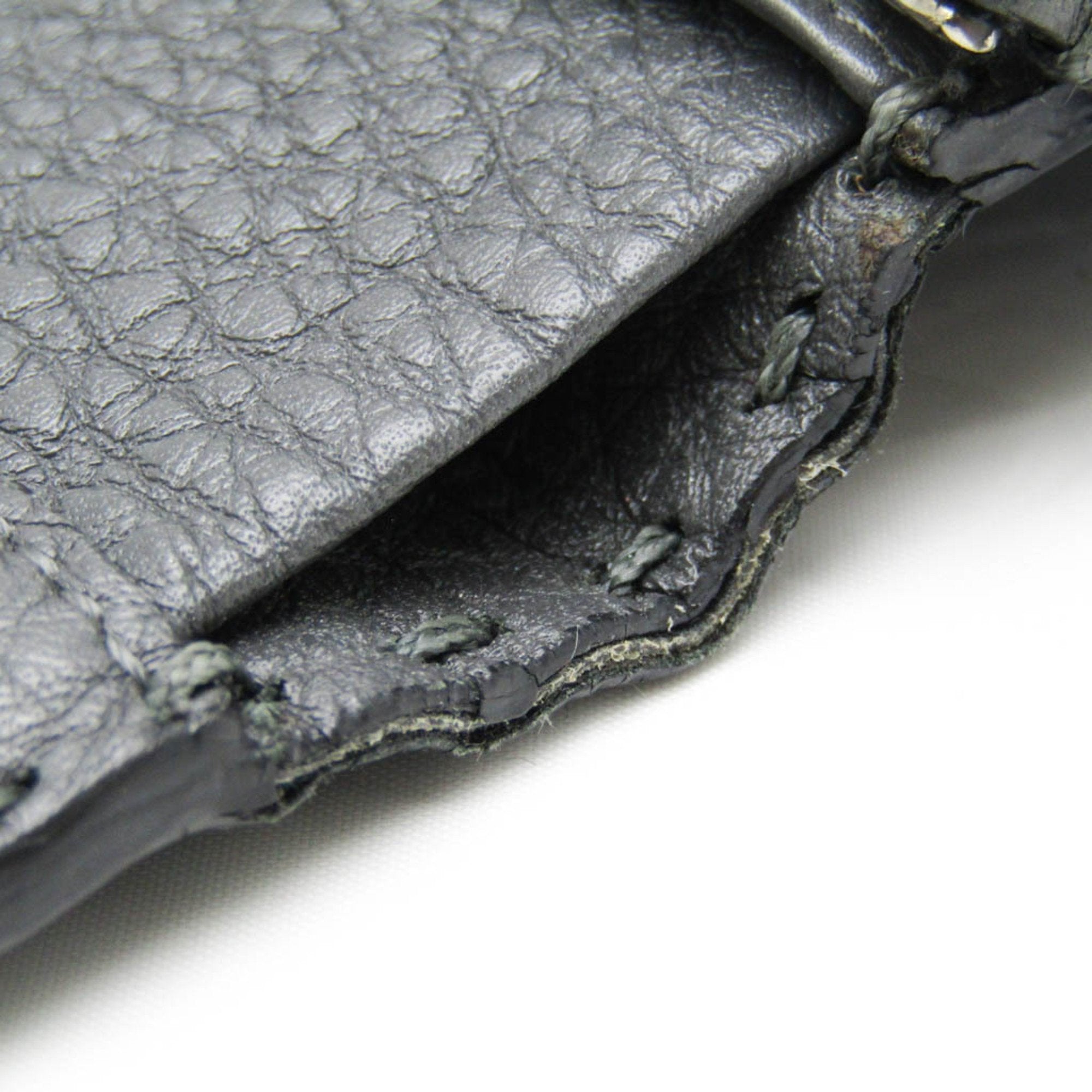 Fendi Selleria Grey Leather Wallet  (Pre-Owned)
