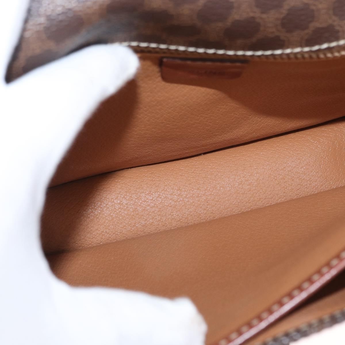 Celine Vintage Macadam Canvas Brown Canvas Shoulder Bag Bag (Pre-Owned)