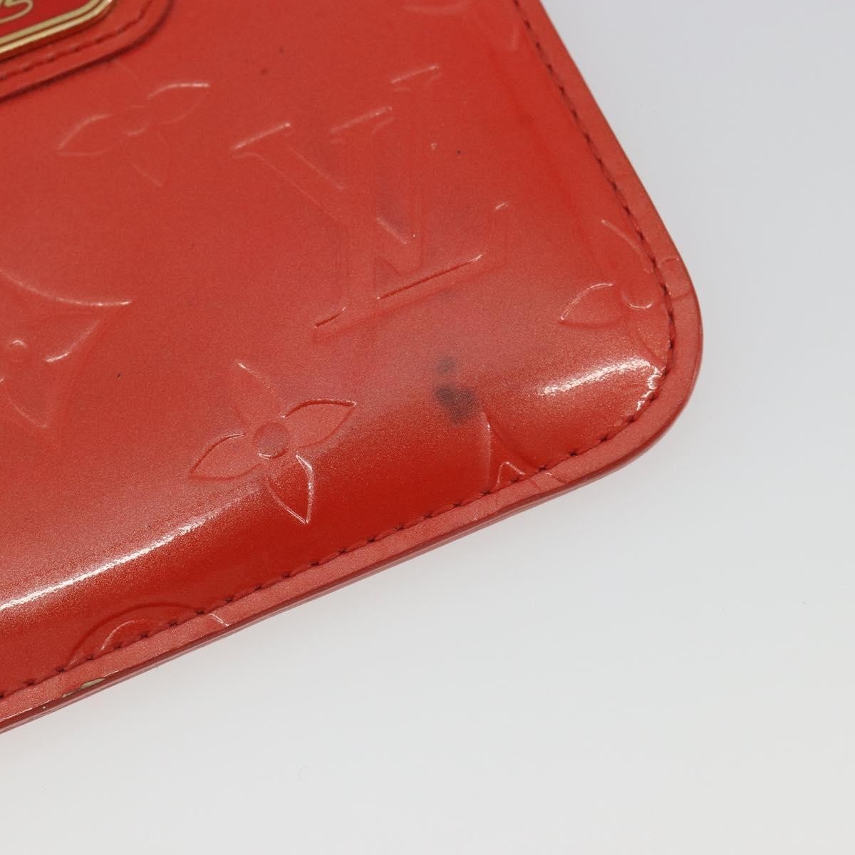 Louis Vuitton Pochette Clés Nm Monogram Vernis Patent Leather Orange Patent_Leather Wallets Accessory (Pre-Owned)