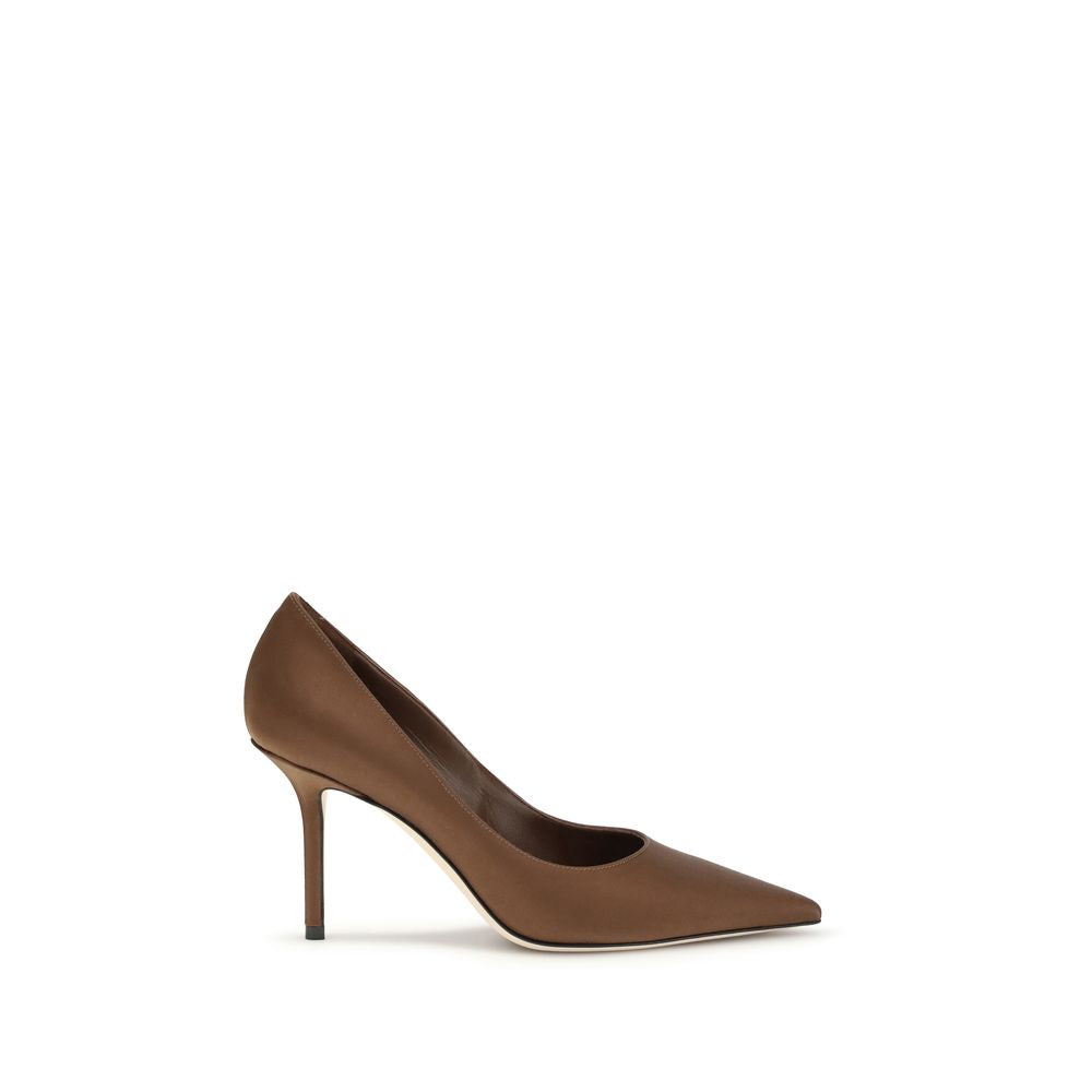 Jimmy Choo Brown Silk Women's Pumps