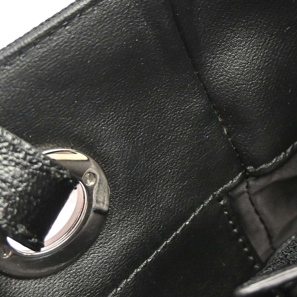 Chanel Biarritz Tote Quilted Coated Canvas Black Canvas Tote Bag Bag (Pre-Owned)