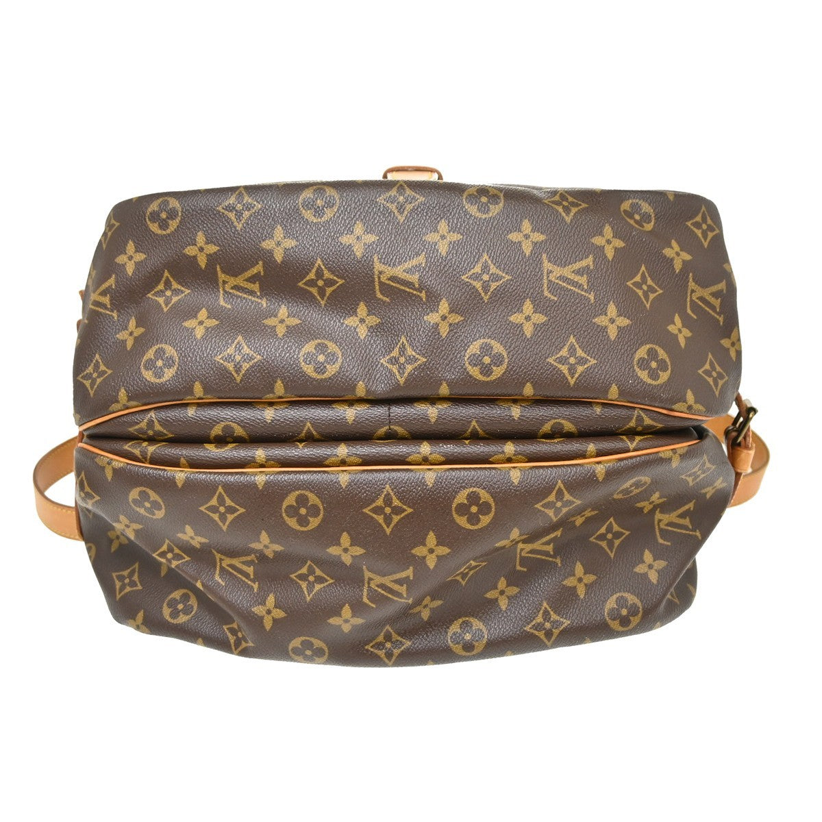 Louis Vuitton Saumur Monogram Canvas Brown Canvas Shoulder Bag Bag (Pre-Owned)
