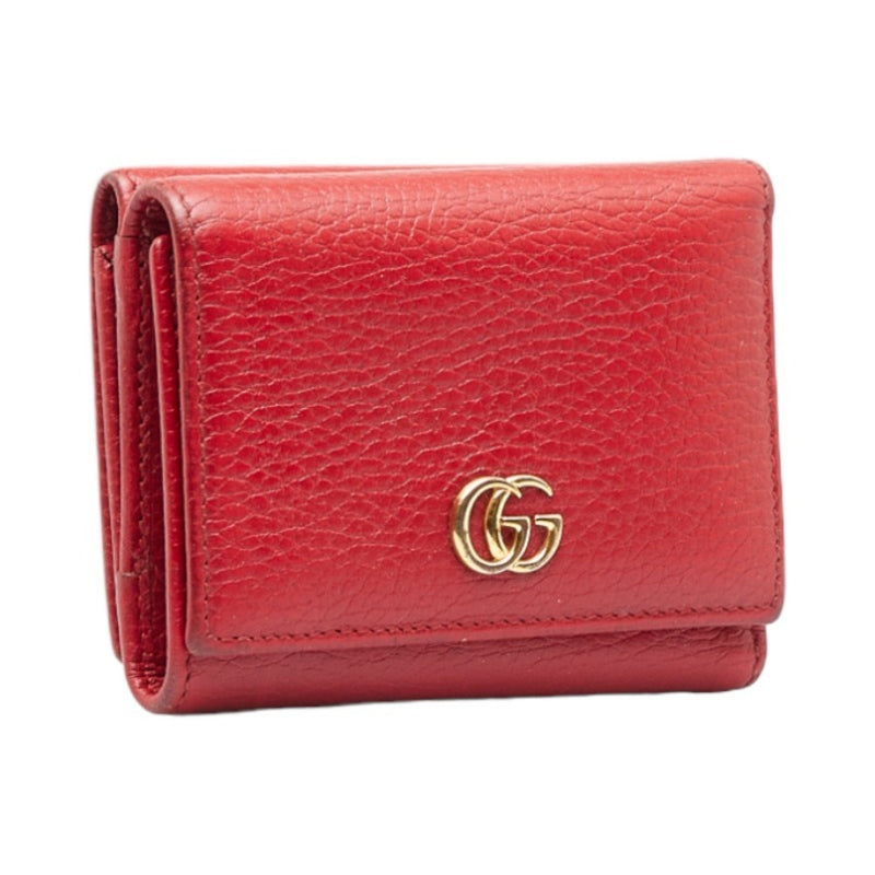 Gucci Red Leather Wallet  (Pre-Owned)