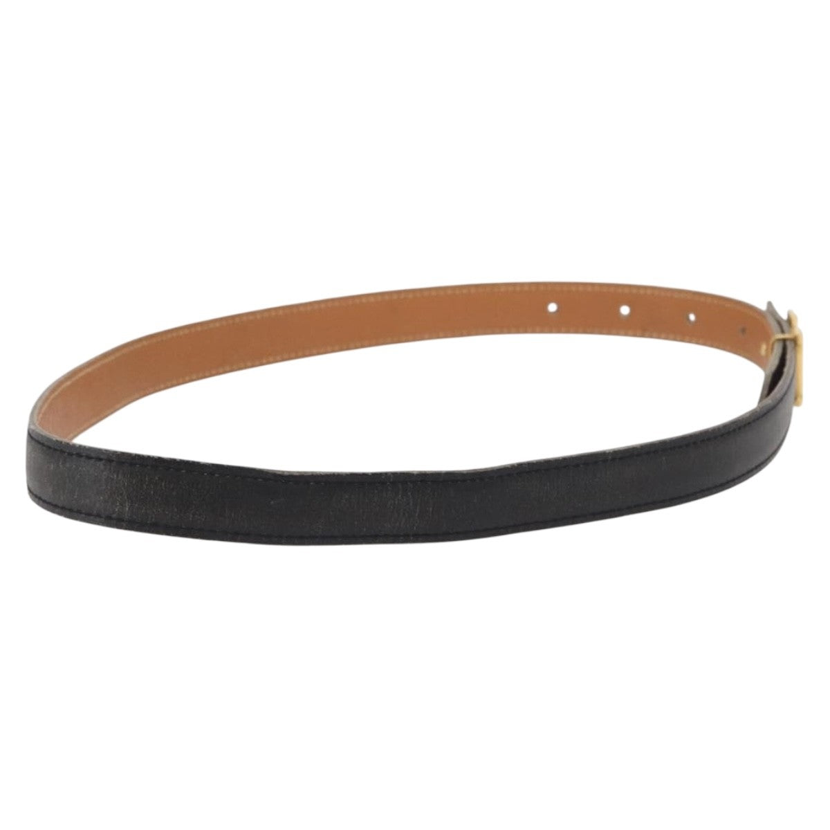 Hermes Constance Reversible Belt Leather Black Leather Belts Accessory (Pre-Owned)