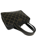 Chanel Wild Stitch Black Leather Handbag (Pre-Owned)