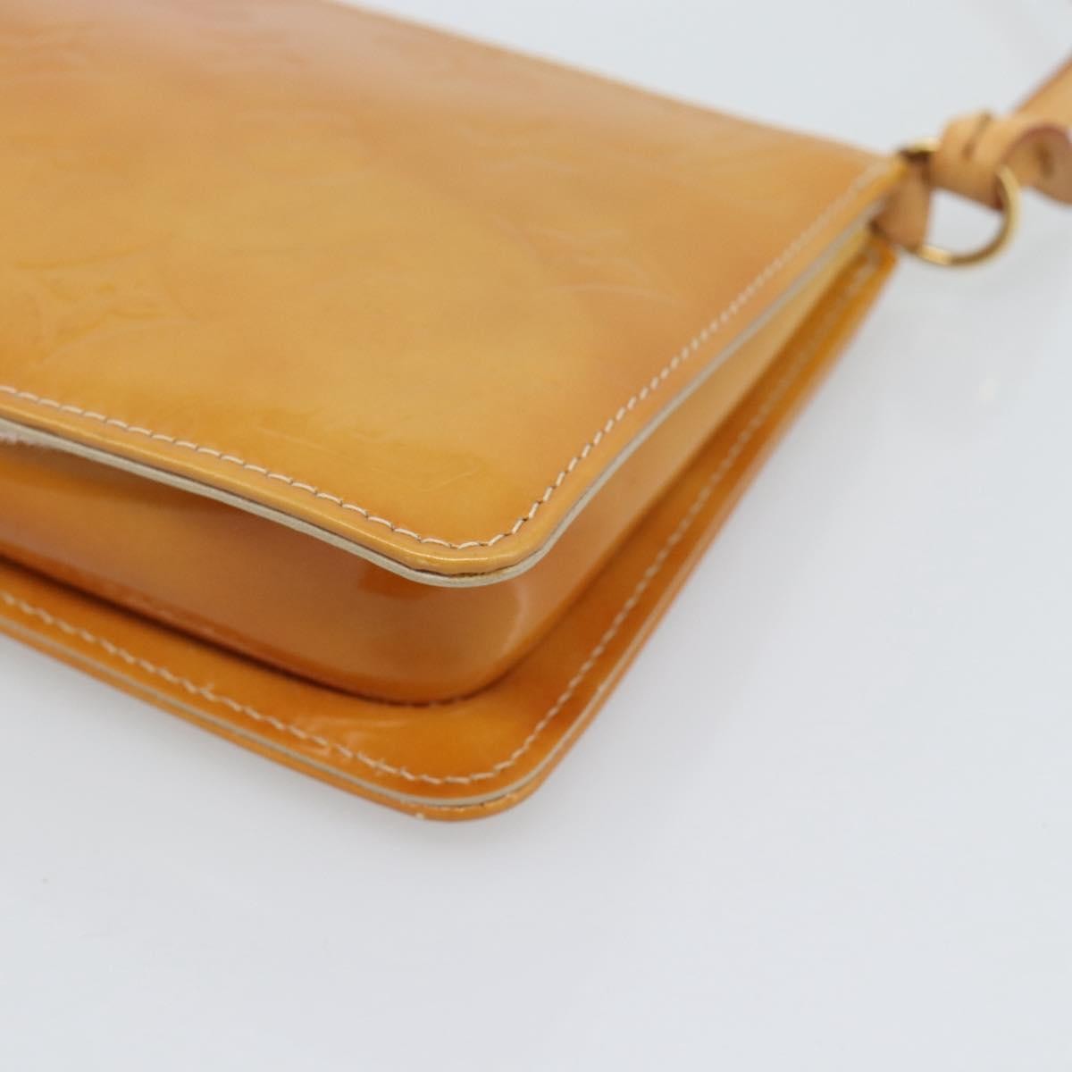 Louis Vuitton Lexington Pochette Patent Leather Beige Patent_Leather Clutche & Pouche Bag (Pre-Owned)
