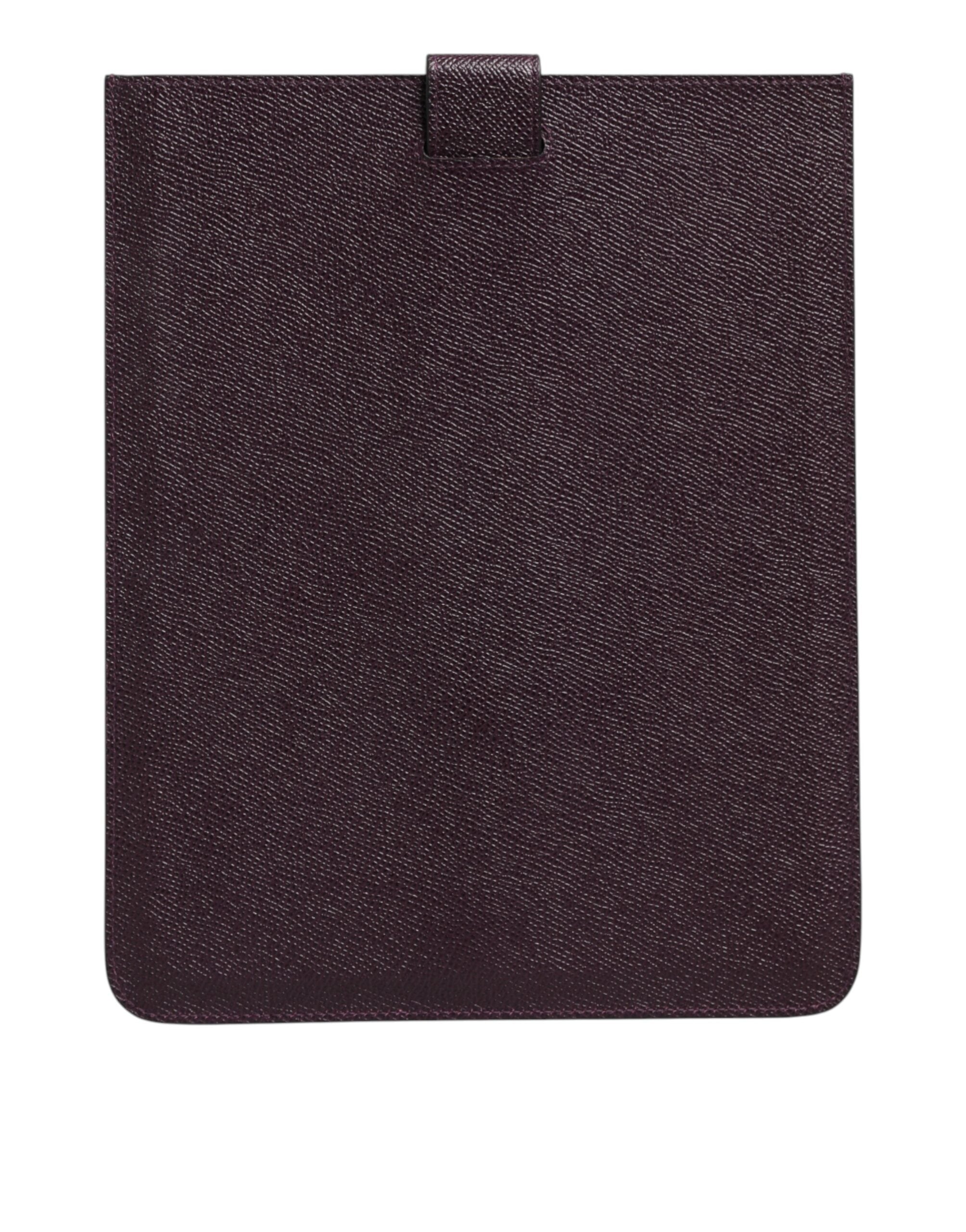 Dolce & Gabbana Dark Brown Leather Logo Plaque Cover Sleeve Tablet Men's Case (Pre-Owned)