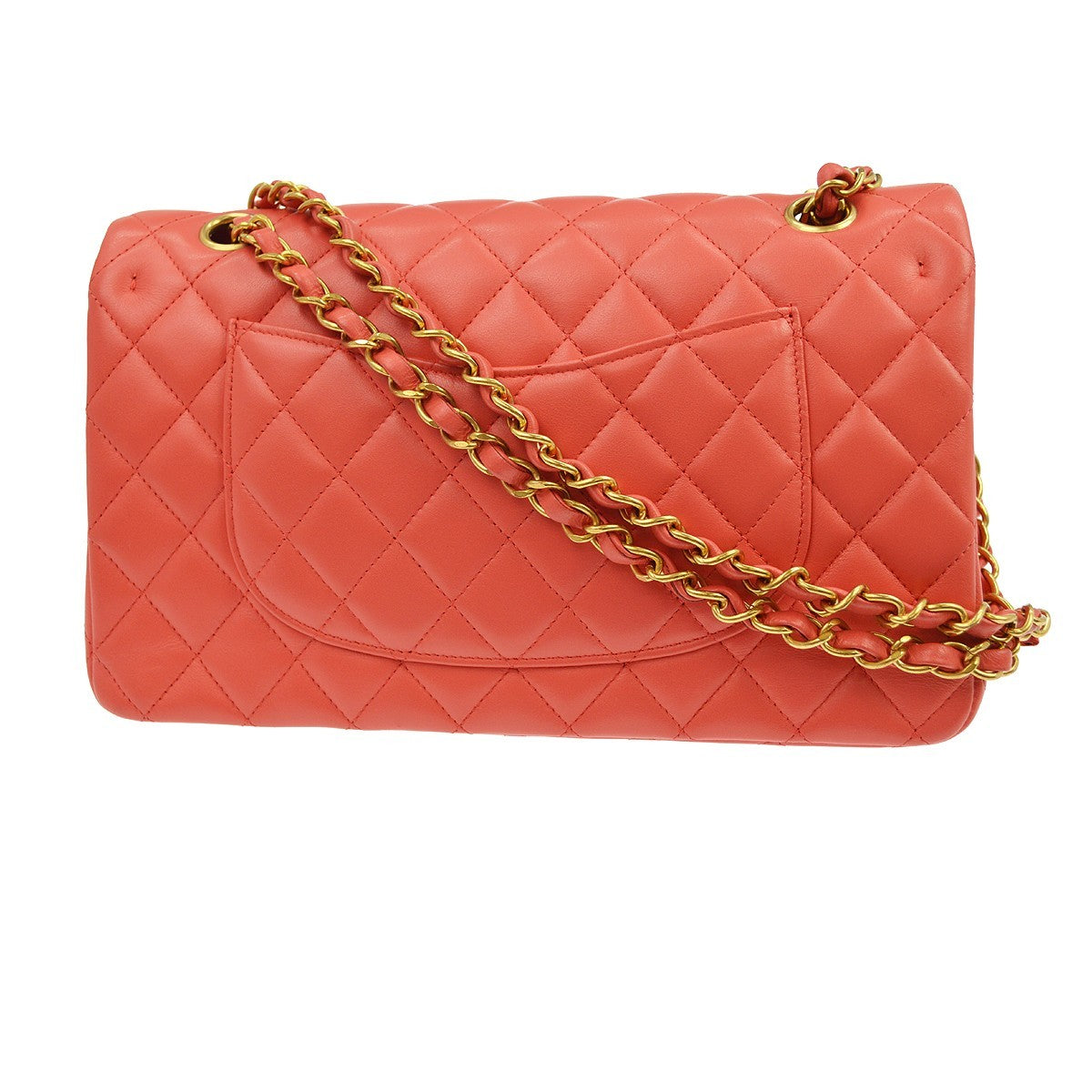 Chanel Classic Bowler Quilted Caviar Pink Leather Handbag (Pre-Owned)