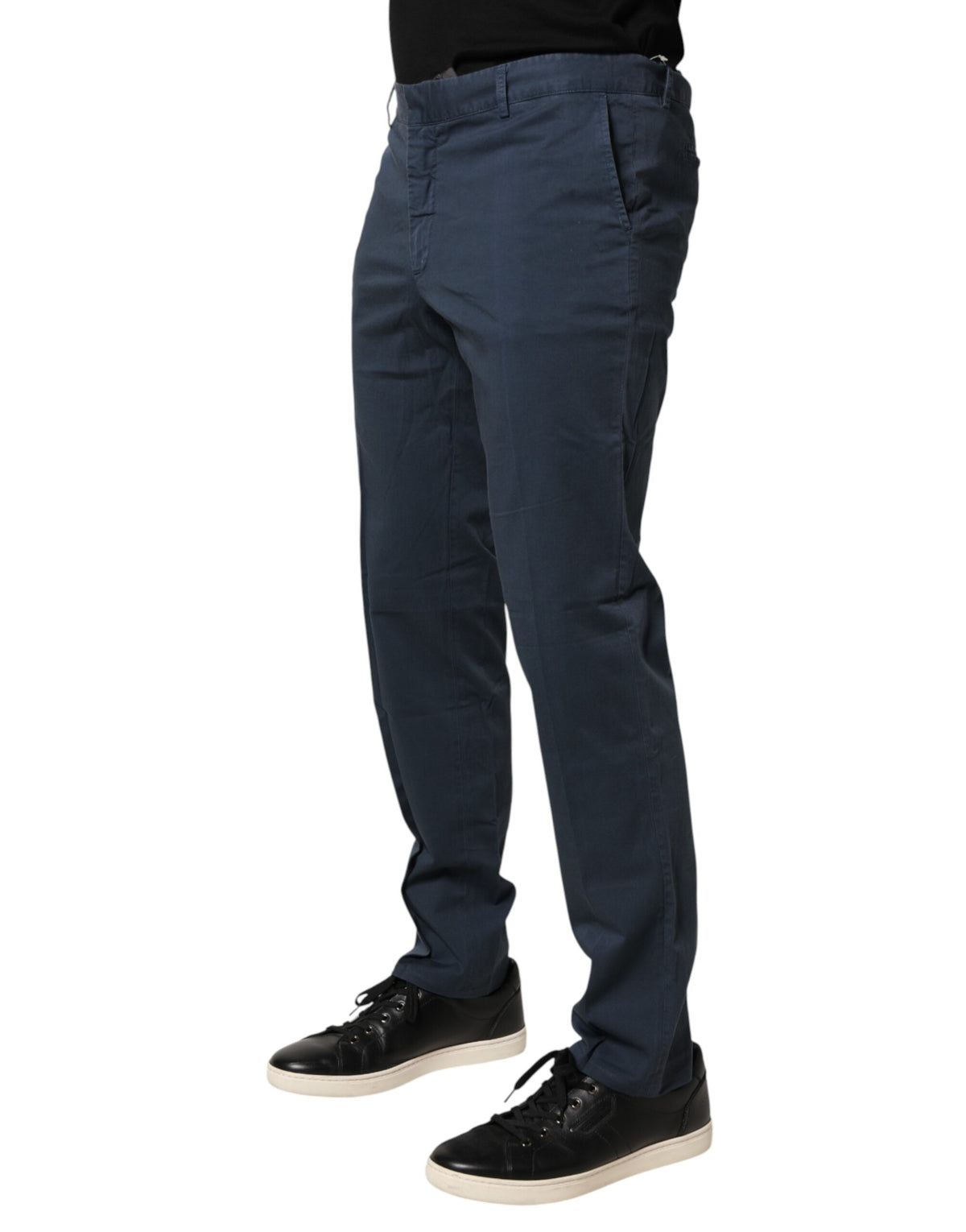 Master Coat Blue Skinny Fit Mid Waist Men Chino Trouser Men's Pants (Pre-Owned)