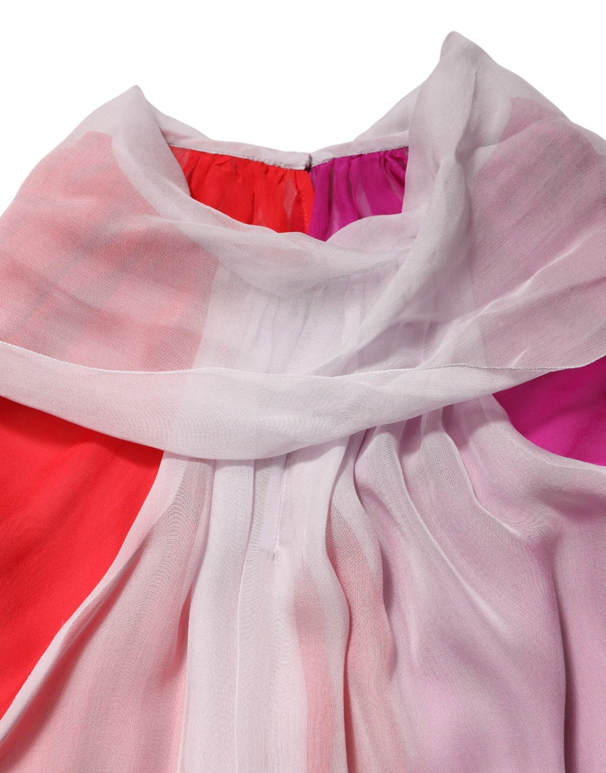 Dolce & Gabbana Multicolor Short Sleeves Silk Blouse Women's Top