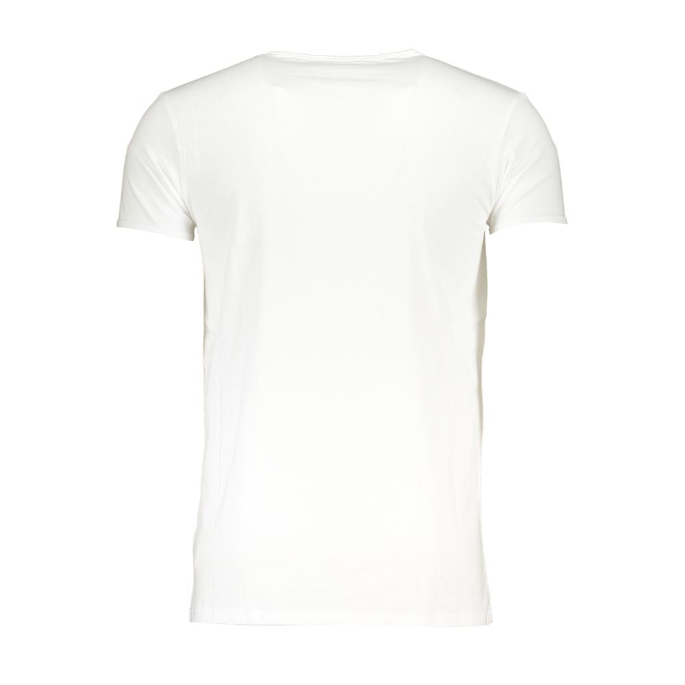 Cavalli Class Bianco Cotton Men Men's T-Shirt