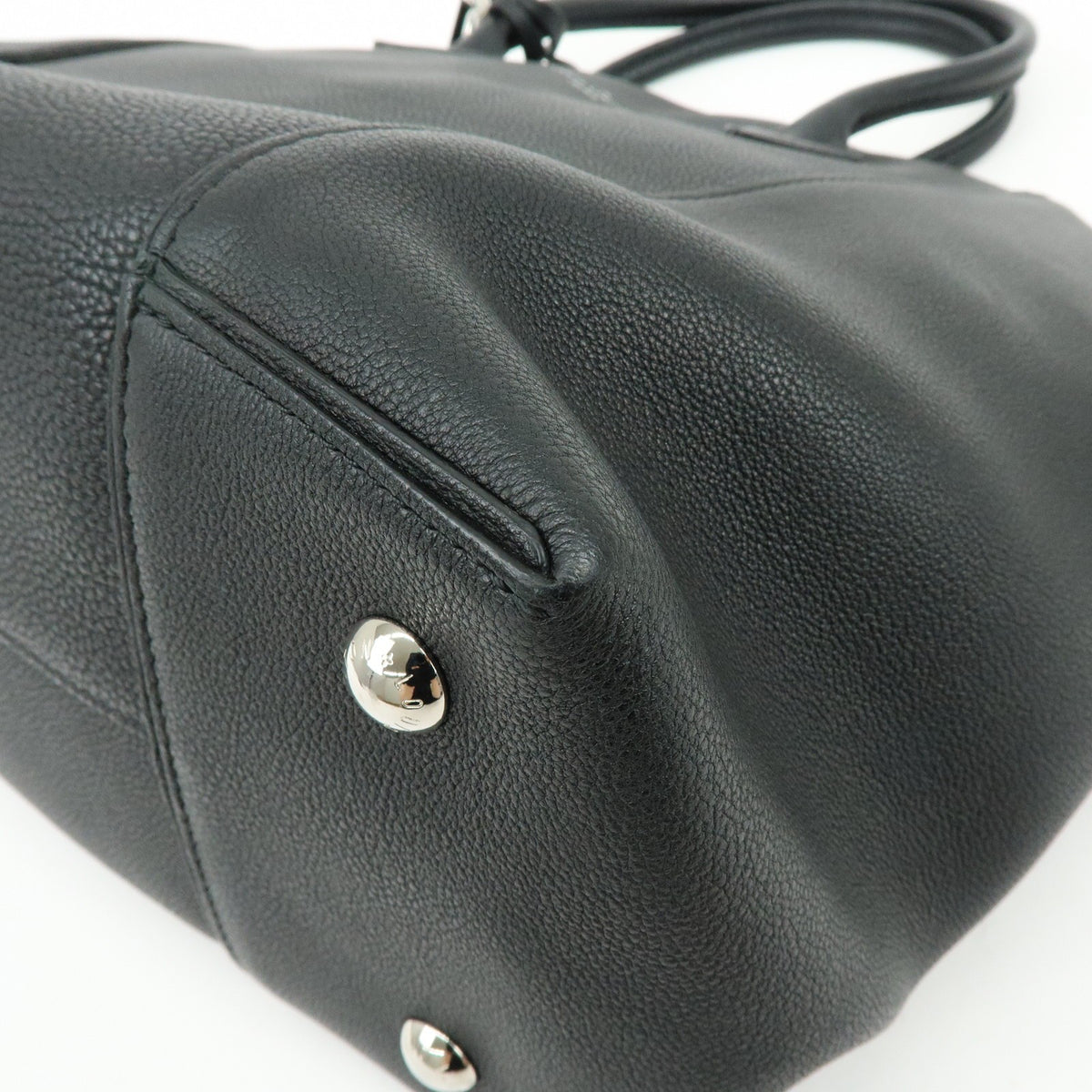 Louis Vuitton Soft Lockit Leather Black Leather Handbag (Pre-Owned)