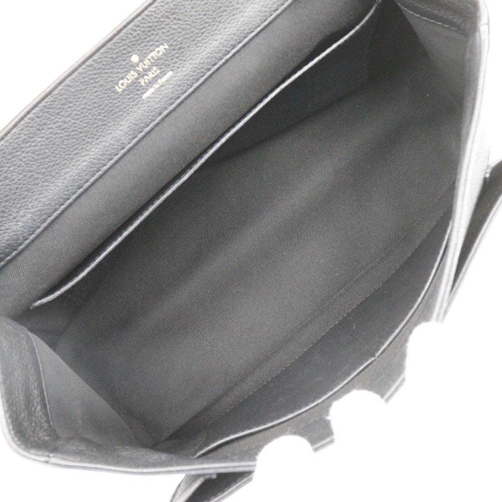 Louis Vuitton Lockme Leather Black Leather Handbag (Pre-Owned)