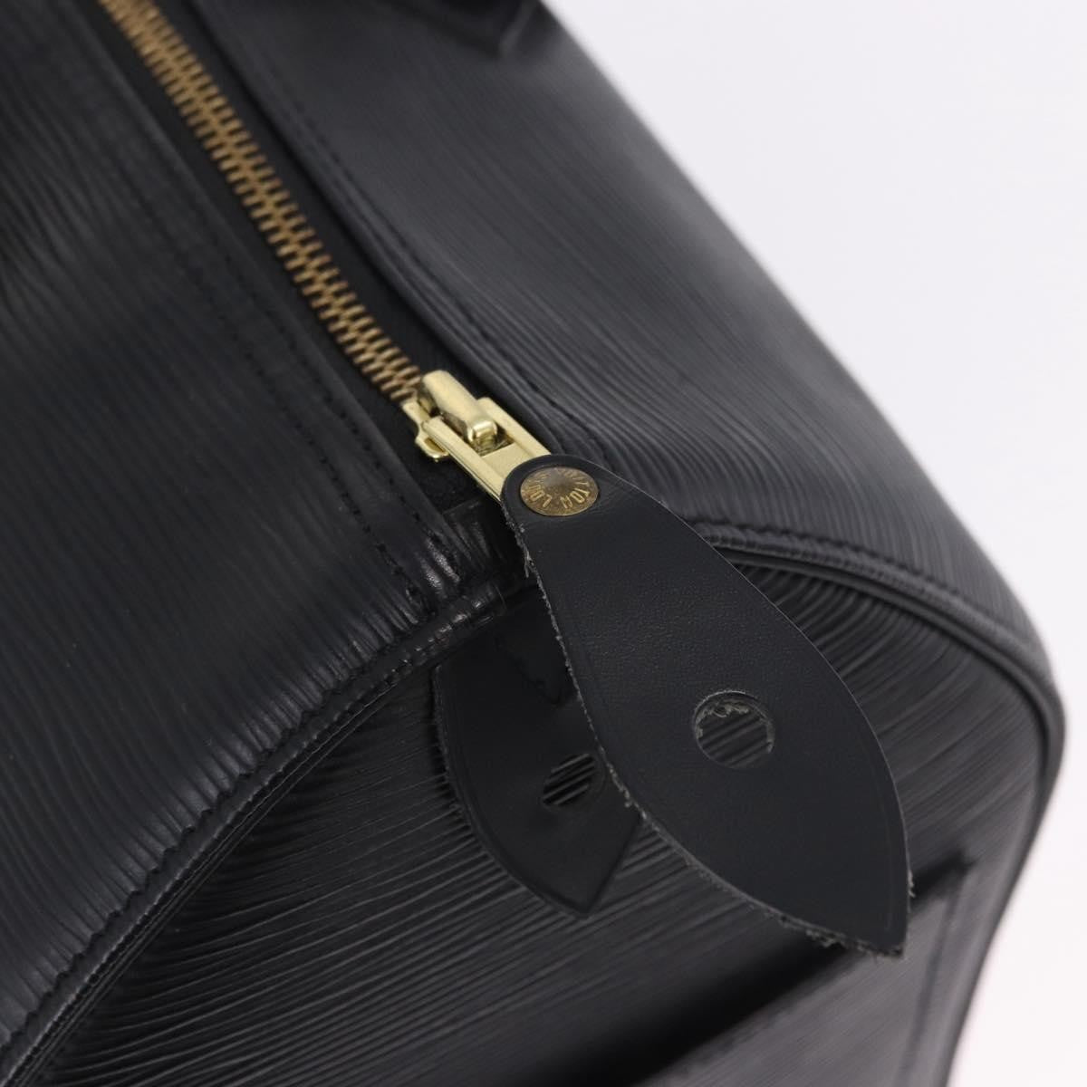 Louis Vuitton Speedy Epi Leather Black Leather Handbag (Pre-Owned)
