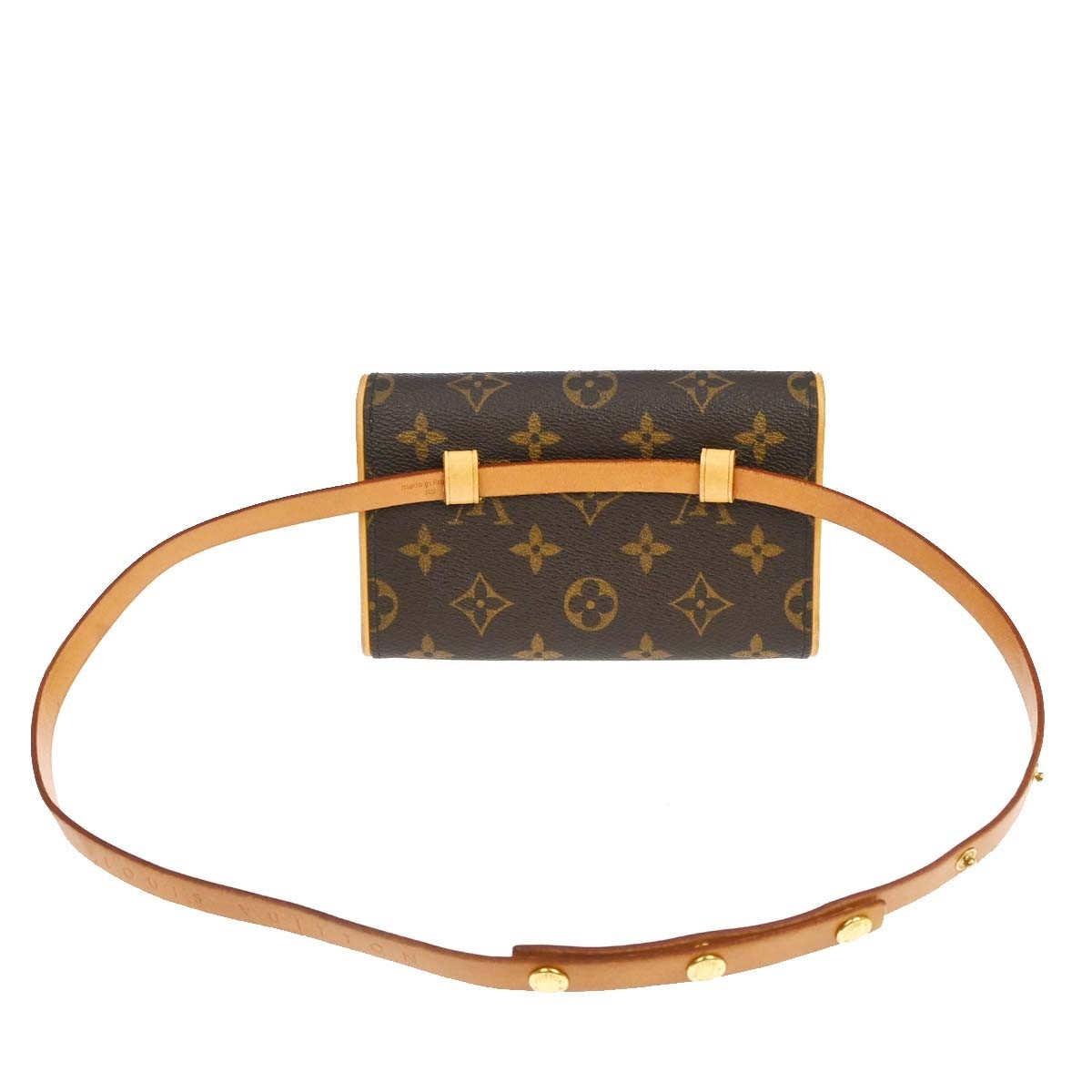Louis Vuitton Florentine Pochette Canvas Brown Canvas Clutche & Pouche Bag (Pre-Owned)