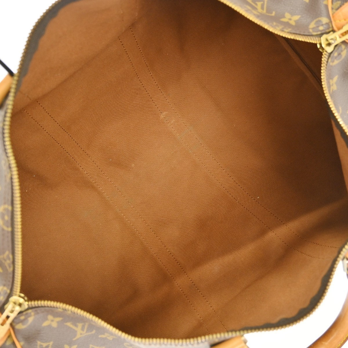 Louis Vuitton Keepall Monogram Canvas Brown Canvas Travel Bag Bag (Pre-Owned)