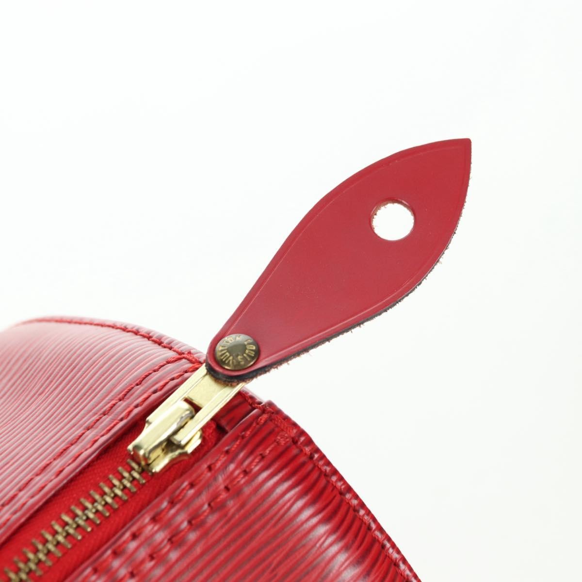 Louis Vuitton Speedy Epi Leather Red Leather Handbag (Pre-Owned)