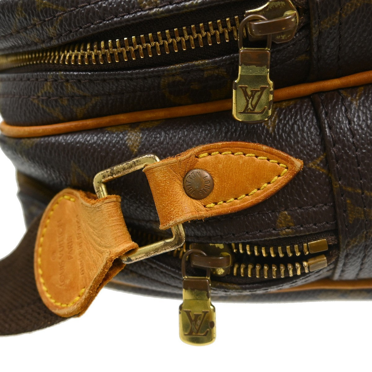 Louis Vuitton Reporter Monogram Canvas Brown Canvas Shoulder Bag Bag (Pre-Owned)