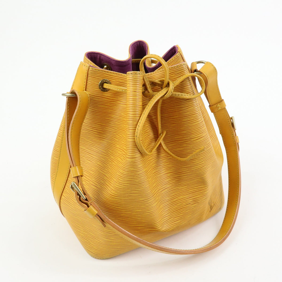 Louis Vuitton Petit Noe Epi Leather Yellow Leather Handbag (Pre-Owned)