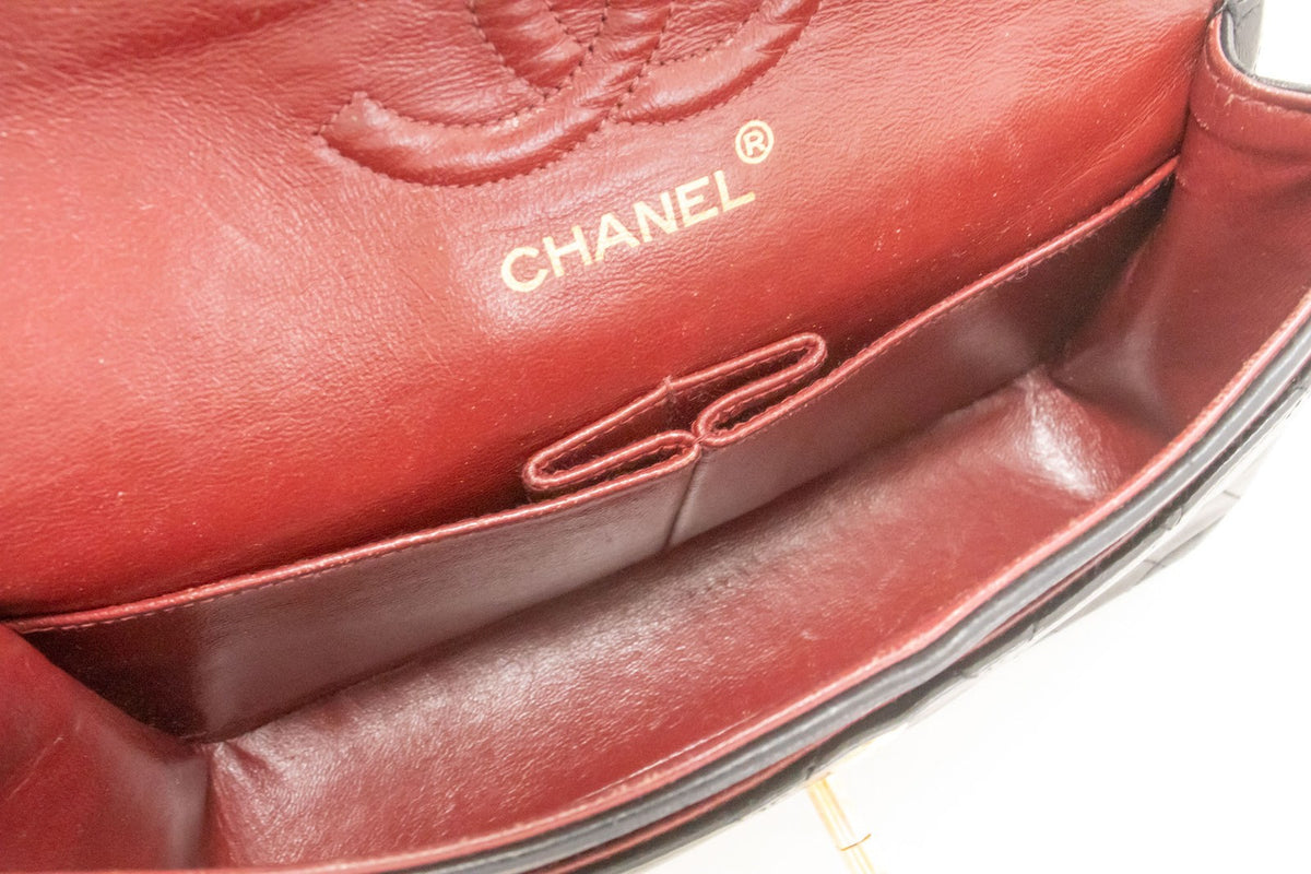 Chanel Cc Flap Quilted Classic Flap Motif Printed Nylon Black Leather Crossbody Bag Bag (Pre-Owned)