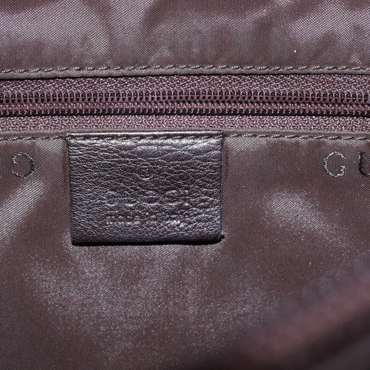 Gucci Vintage Leather Brown Leather Shoulder Bag Bag (Pre-Owned)