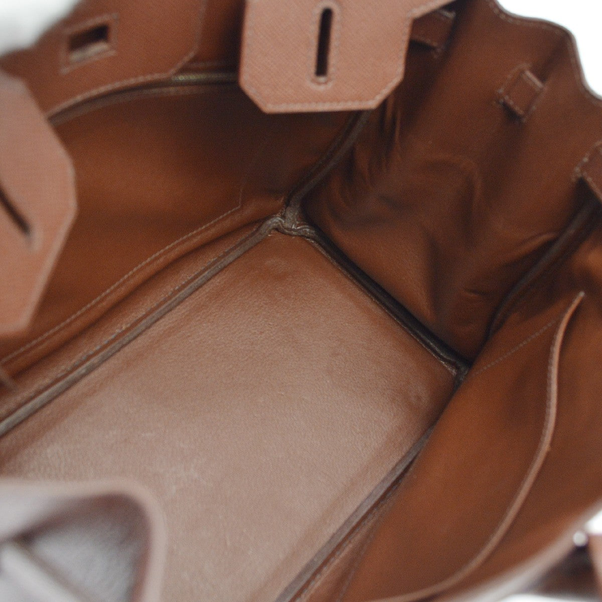 Hermes Birkin Brown Courchevel With Gold Hardware Brown Leather Handbag (Pre-Owned)